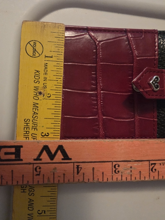 Brighton Accessories - Brighton Croc-Embossed Wine Wallet with Heart Snap